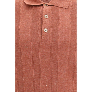 Orange Cotton Polo Shirt