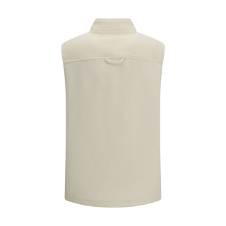Chaleco sin mangas beige de lana Oves Aries