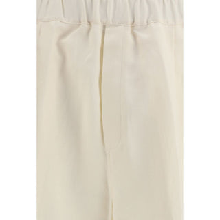 Beige Viskose Freizeithose