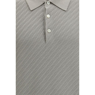 Beiges Baumwoll-Poloshirt
