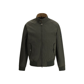 Zweifarbige Baumwoll-Bomberjacke
