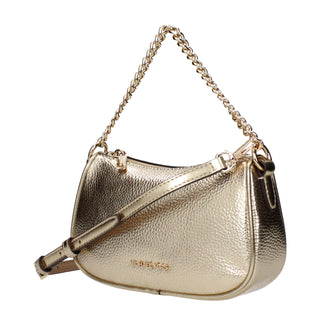 Goldene Ledertasche
