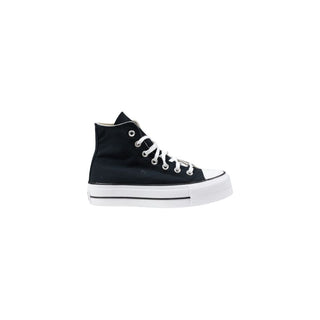 Zapatillas negras de poliéster de caña alta