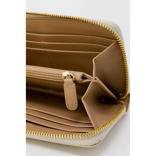 Cartera beige de polietileno  