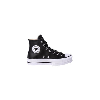 Schwarze Plateau-Sneaker aus Polyethylen