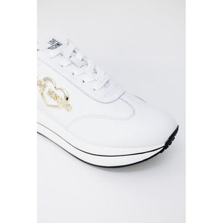 White Leather Low Top Sneakers