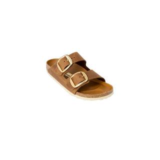 Brown Leather Slippers