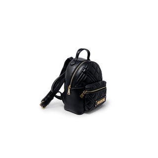 Schwarzer Polyethylen-Rucksack