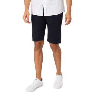 Blaue Bermuda-Shorts aus Baumwolle