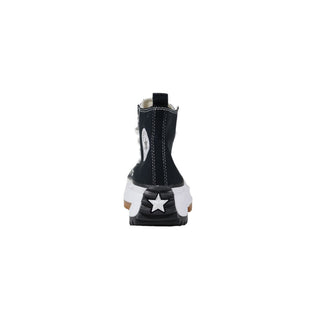 Black And White Fabric Chunky Sneakers