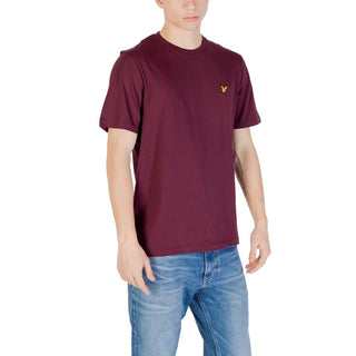 Bordeauxrotes Baumwoll-T-Shirt
