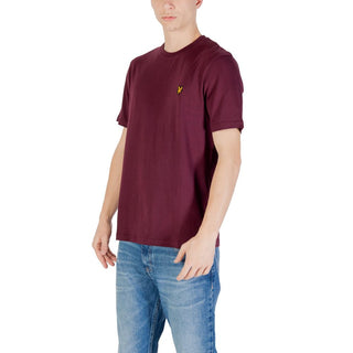 Bordeauxrotes Baumwoll-T-Shirt