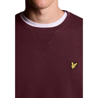 Bordeaux-Baumwoll-Sweatshirt