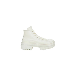 Zapatos de tacón alto de cuero reciclado blanco
