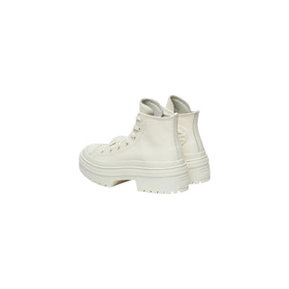 Zapatos de tacón alto de cuero reciclado blanco