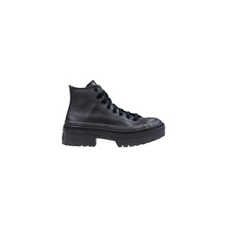 Black Leather Ankle Boots