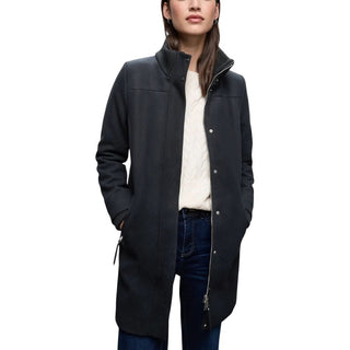 Blue Polyester Coat