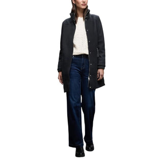 Blue Polyester Coat