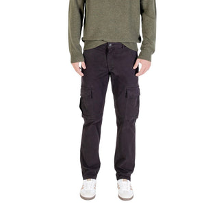 Black Cotton Cargo Pants