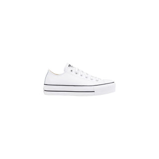 Zapatillas blancas de plataforma de cuero