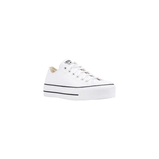 Zapatillas blancas de plataforma de cuero
