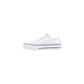 Zapatillas blancas de plataforma de cuero