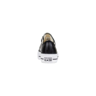 Black Leather Low Top Sneakers