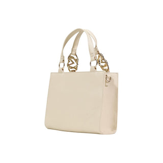Beige Polyethylene Handbag