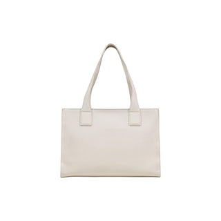 Bolso de mano de polietileno beige