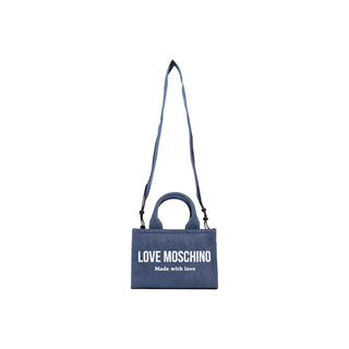 Blue Cotton Handbag