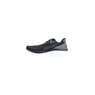 Black And White Textile Athletic Sneakers