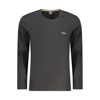 Black Cotton Men T-Shirt
