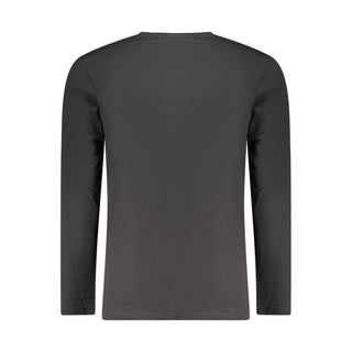 Black Cotton Men T-Shirt