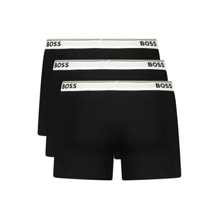 Boxer de algodón negro para hombre