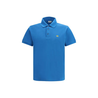 Blaues Polohemd aus Baumwolle