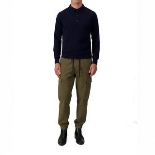 Zweifarbige Polyester-Cargohose