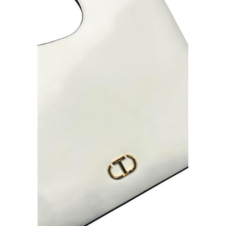Bolso de mano blanco de PU para mujer