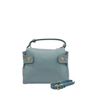Bolso de mano azul de PU para mujer