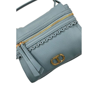 Bolso de mano azul de PU para mujer