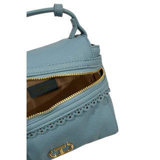 Bolso de mano azul de PU para mujer