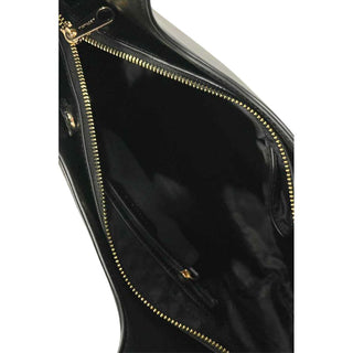 Bolso de hombro negro de PU para mujer