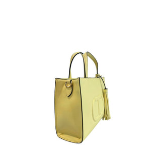 Yellow PU Women Handbag