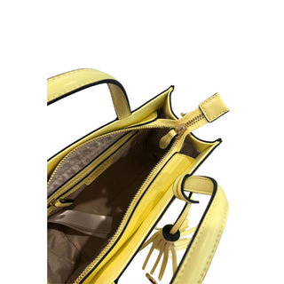 Yellow PU Women Handbag