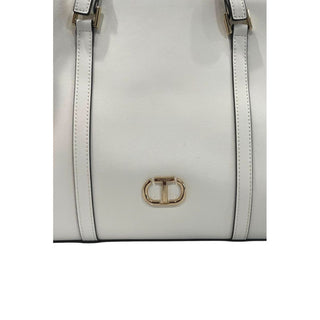 Bolso de hombro para mujer de PU blanco