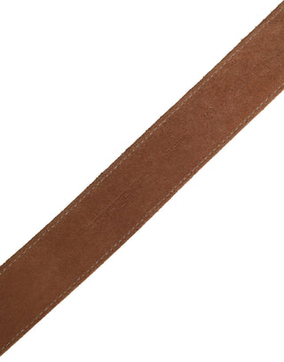 Herren Beige Canvas Gürtel mit silberner Metallschnalle