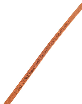 Cinturón skinny para mujer naranja con hebilla metálica plateada