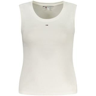 Camiseta de tirantes blanca para mujer de algodón