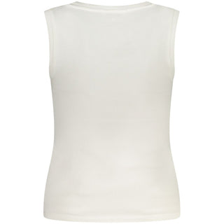 Camiseta de tirantes blanca para mujer de algodón