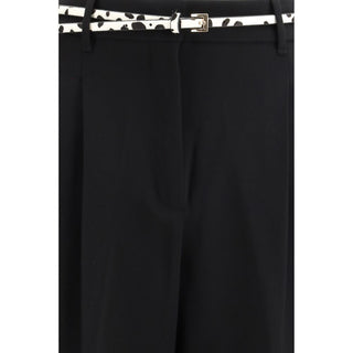 Black Triacetate Dress Pants
