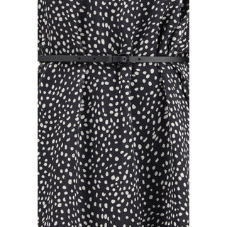 Black Silk Casual Dress